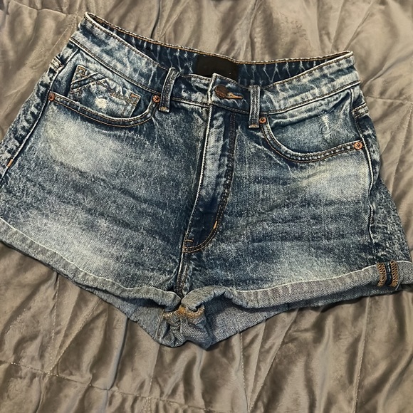 Buckle black jean shorts they make ur🍑 look great! - Picture 2 of 3